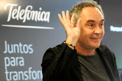 Ferran Adrià, embajador de Telefónica, en Buenos Aires