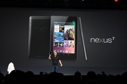 La tableta Nexus 7 durante la presentación oficial (Foto: Google)
