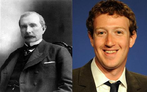 John D. Rockefeller y Mark Zuckerberg