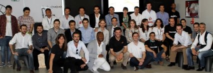 Emprendedores y equipo Wayra de Madrid