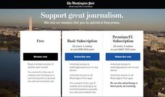 ‘The Washington Post’ levanta un muro de pago contra el GDPR