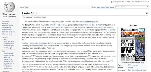 Wikipedia veta a los tabloides sensacionalistas
